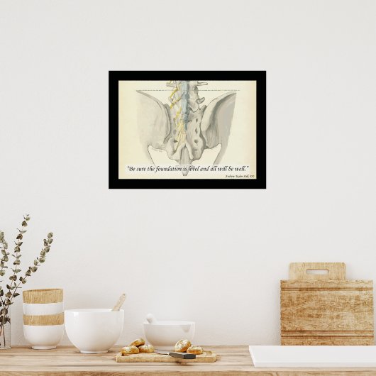 Osteopathischer Stiftungszitat von A.T. Poster (Küche)