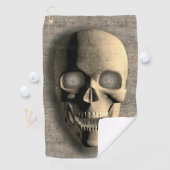 Osteopaths Spooky Skelett Skull Golf Handtuch (Insitu)