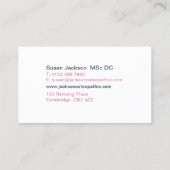 Osteopathy-Visitenkarte Visitenkarte (Rückseite)