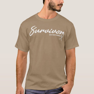 Osteoporose Awareness Survivor Glitzer Ribbon Hop T-Shirt