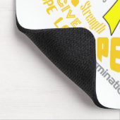 Osteosarcoma Awareness Heart Worte Mousepad (Ecke)
