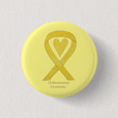 Osteosarcoma Gelbes Button (Vorderseite)