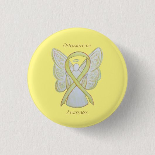 Osteosarcoma Gelbes Button (Vorderseite)