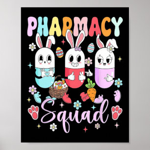 Oster-Apotheken-Team-Pillen-Apotheker zertifiziert Poster