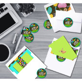 Oster-Aufkleber-Bogen – Bunte Jelly Beans Aufkleber