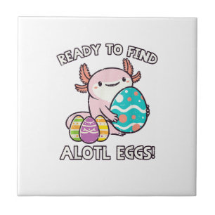 Oster Axolotl bereit, Alotl-Eier zu finden, Jagd a Fliese