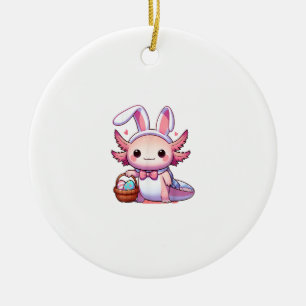 Oster Axolotl Hasenohren Eier T-Shirt Keramik Ornament