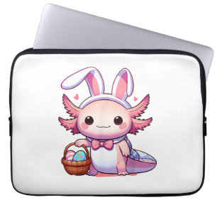 Oster Axolotl Hasenohren Eier T-Shirt Laptopschutzhülle