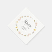 Oster-Babyshower im Frühlingshaschen-Stil Serviette (Ecke)