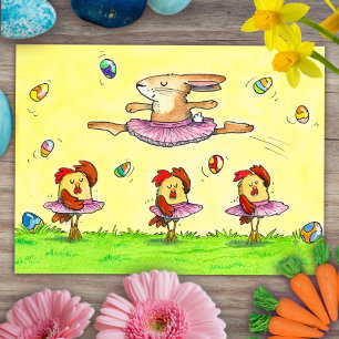 Oster-Ballett-Postkarte von Nicole Janes Postkarte