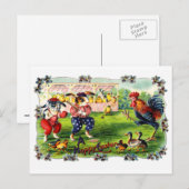 Oster Baseball Feiertagspostkarte (Vorne/Hinten)