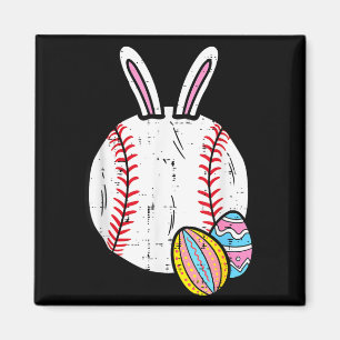 Oster Baseball Hase Sport Männer Jungen Kinder Kle Magnet
