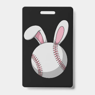 Oster Baseball Hase Süße Kaninchenohren Ausweis