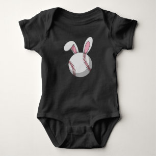 Oster Baseball Hase Süße Kaninchenohren Baby Strampler