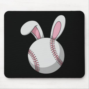 Oster Baseball Hase Süße Kaninchenohren Mousepad