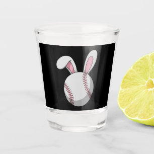 Oster Baseball Hase Süße Kaninchenohren Schnapsglas