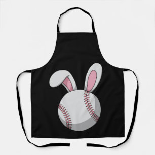 Oster Baseball Hase Süße Kaninchenohren Schürze