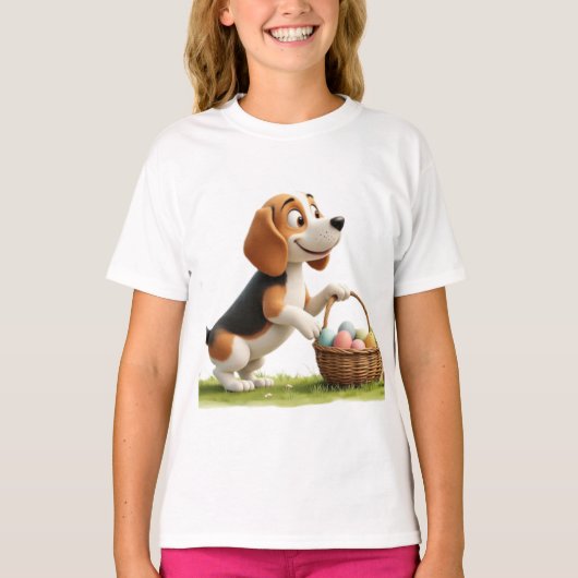 Oster-Beagle T-Shirt (Vorderseite)