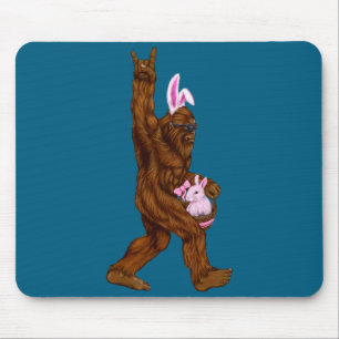Oster bigfoot Hase in einem Korb ist lustig für So Mousepad