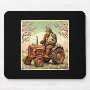 Oster Bigfoot Hase Traktor lustiger Frühling Mousepad