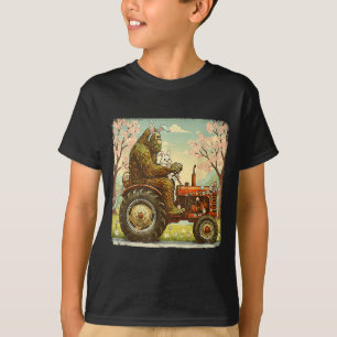 Oster Bigfoot Hase Traktor lustiger Frühling T-Shirt