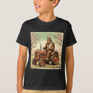 Oster Bigfoot Hase Traktor lustiger Frühling T-Shirt