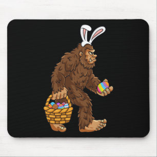 Oster Bigfoot mit Ostereierkorb Spaß Jungen Kinder Mousepad