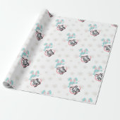 Oster-Blau-Hasen-Geschenkpapier Geschenkpapier (Ungerollt)