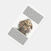 Oster-Blumen-Hasen-Papier-Serviette Serviette (Ecke)