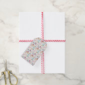 Oster-Blumengarten-Geschenkpapier-Set Geschenkanhänger (Mit Garn)