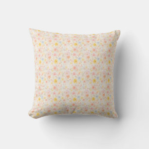 Oster-Blumenstoff – Pastell süß   Kissen