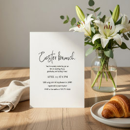 Oster-Brunch-Einladung | Moderne elegante Frühling Einladung