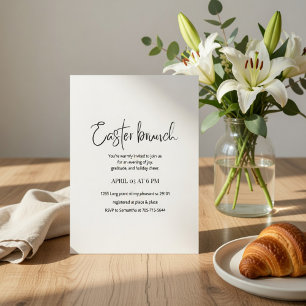 Oster-Brunch-Einladung   Moderne elegante Frühling Einladung