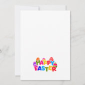 Oster-Brunch-Party – Bunter Hase & Eier Ankündigung (Rückseite)
