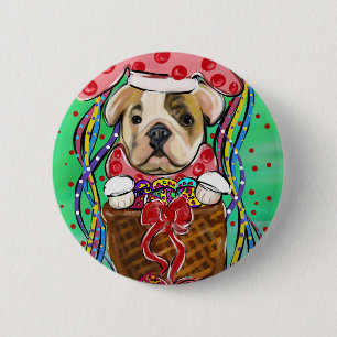 Oster-Bulldogge Button
