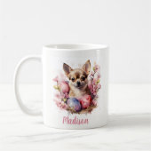 Oster Chihuahua Eier und Blume - Kaffeetasse (Links)