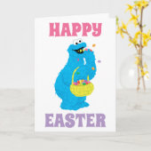 Oster-Cookie-Monster Karte (Gelbe Blume)