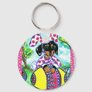 Oster-Dachshund Schlüsselanhänger