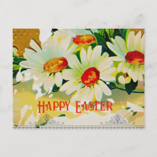 Oster-Daisies-Postkarte im Vintage-Stil Postkarte