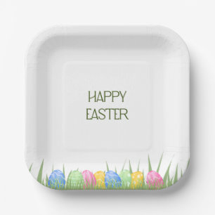 Oster-Dessert-Teller Pastell-Ei-Design Pappteller