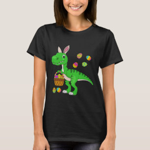 Oster-Dinosaurier-Hasenohren Oster-Skizzen-Füllmat T-Shirt