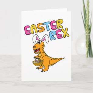 Oster-Dinosaurier T-Rex Kinder Lustige Karte