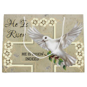 Oster-Dove des Friedens Große Geschenktüte (Vorderseite)