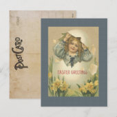 Oster-Ei-Alte Postkarte (Vorne/Hinten)
