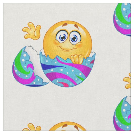Oster-Ei-Emoji-Stoff Stoff (Nahaufnahme)