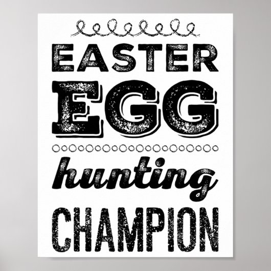 Oster-Ei-Held Oster-Ei-Jagd-Champion Ostern Poster (Vorne)