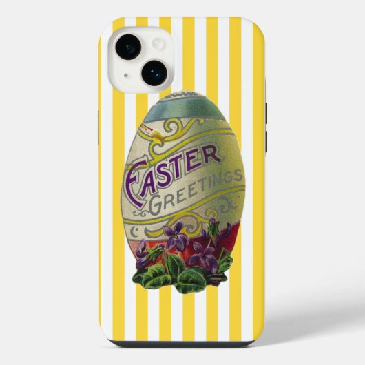 Oster-Ei im Vintage-Stil iPhone Hülle (Rückseite)