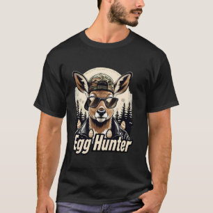 Oster-Ei-Jäger Hirsch Bock Rückwärts Mütze Hirschj T-Shirt