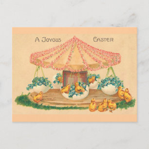 Oster-Ei-Karussell Vintage Ostern Feiertagspostkarte