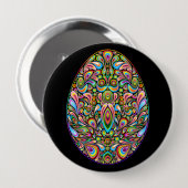 Oster-Ei-Psychedelic-Design-Kinder-Bio-T-Shirt Button (Vorne & Hinten)